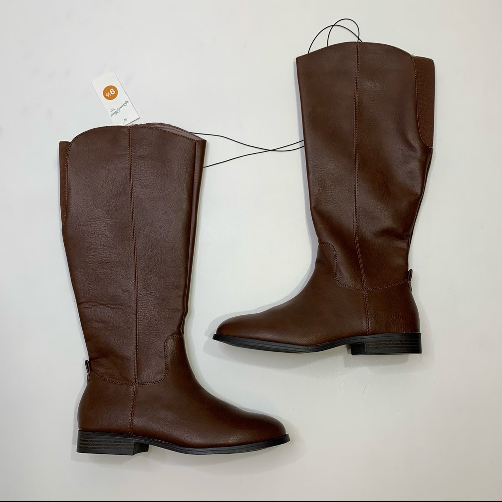Universal Thread Cognac Riding Boots Size 9.5 - Picture 7 of 16